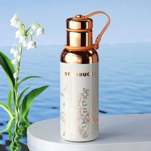 星巴克 米白色铃兰款保温杯535ml 商品图4