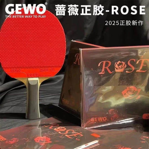 GEWO杰沃蔷薇正胶捷沃专业乒乓球胶皮正胶套胶 商品图0
