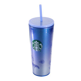 星巴克 铃兰款双层吸管杯690ml
