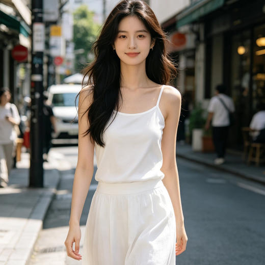 Mylyis 兰精莫代尔60S无痕圆领背心/可调节吊带 多色可选 云感轻柔体验 舒适透气 裸感轻盈 商品图14