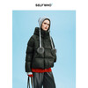 SELFWHO90白鸭绒黑色拼接连帽高领羽绒服女2025冬季新款保暖外套 商品缩略图3