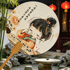 水彩风围棋主题团扇（双面图案） 商品缩略图1