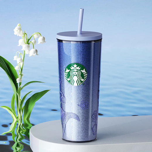 星巴克 铃兰款双层吸管杯690ml 商品图4