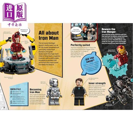 【中商原版】DK 乐高漫威复仇者联盟的秘密 LEGO Marvel Secrets of the Avengers 英文原版 精装故事 图鉴书 商品图3