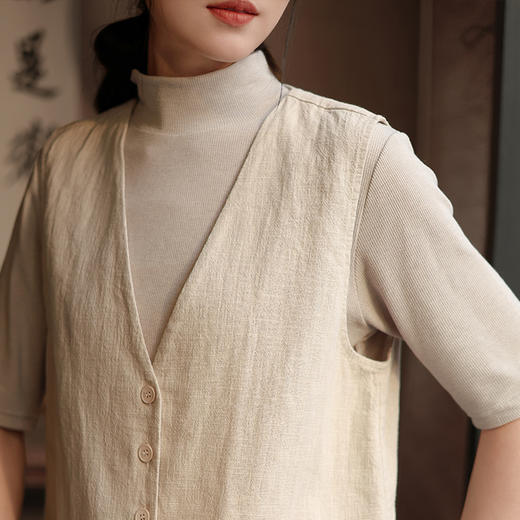 东方美学【吾乃兮 新中式苎麻服饰合集】苎麻70%+棉30%的黄金混纺比例 打造慵懒文艺、简约度假风格穿搭 商品图1