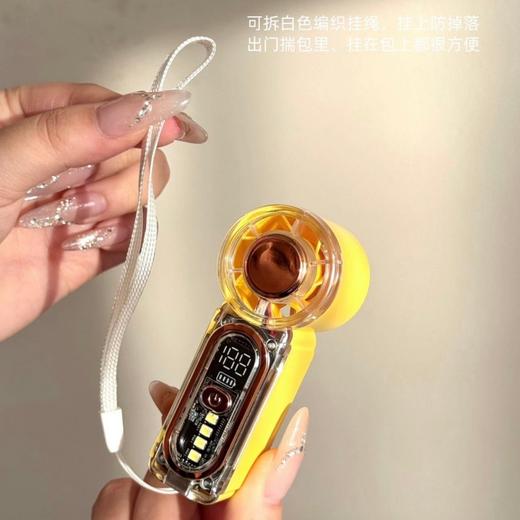 SOOKIE 高速MINI手持小风扇 风扇+照明+求救三合一 随身口袋都能放 六档风力可调节 商品图5