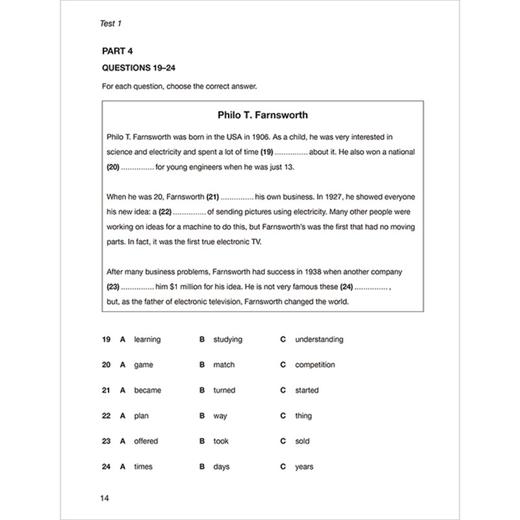 剑桥KET青少版官方真题详解课程 商品图9
