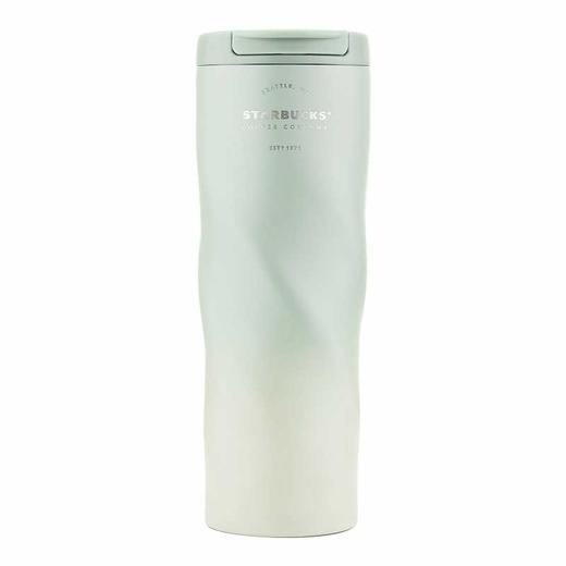 星巴克经典渐层款翻盖杯绿色473ml 商品图0