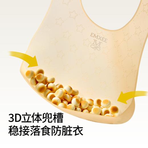 【口水巾】嫚熙宝宝辅食围兜婴儿吃饭专用饭兜儿童硅胶轻薄围嘴防水防脏神器 商品图1