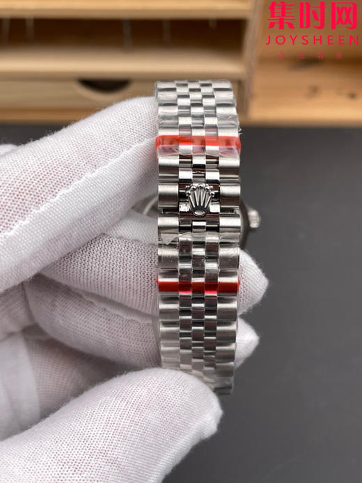 劳力士GS日志型系列 女款31mm 日志31系列 水泥灰 灰盘钻面 寓意非常好：灰钻（会赚）女士腕表 搭载改Cal.2236全自动机械机芯 商品图7