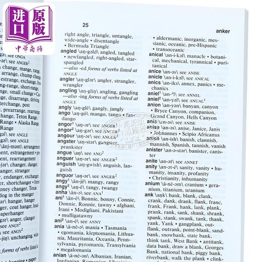 【中商原版】韦氏押韵词典 Webster s Rhyming Dictionary 英文原版 韦氏词典 词汇参考工具书 Merriam Webster 商品图3