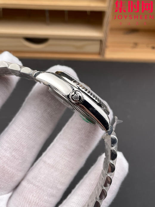 劳力士GS日志型系列 女款31mm 日志31系列 水泥灰 灰盘钻面 寓意非常好：灰钻（会赚）女士腕表 搭载改Cal.2236全自动机械机芯 商品图3