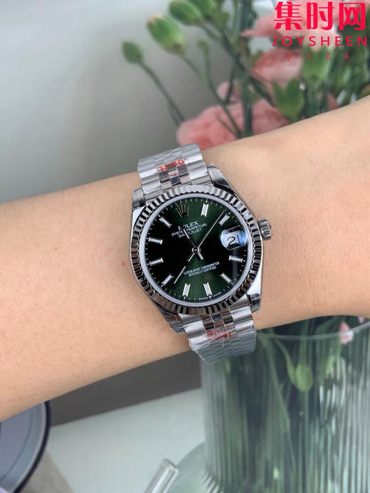 劳力士GS日志型系列 女款31mm 日志31系列 绿盘 薄荷绿 女士腕表 搭载改Cal.2236全自动机械机芯 商品图8