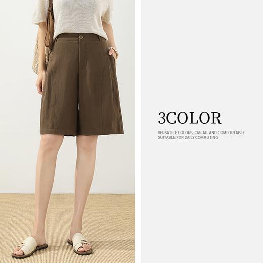 【LINEN 老钱风天丝亚麻五分裤】S-2XL，85-150斤可穿，臻选亚麻天丝材质，版型垂顺百搭，文艺老钱风拿捏！ 商品图5