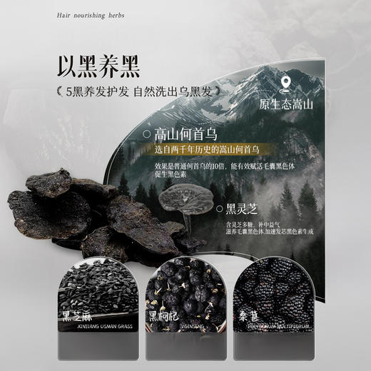 热卖！“以黑养黑”的草本皂，从发根养到发稍！Orginese欧橘何首乌五黑乌发皂  120g/盒 商品图4