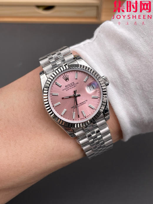 劳力士GS日志型系列 女款31mm 日志31系列 条丁粉盘 女士腕表 搭载改Cal.2236全自动机械机芯 商品图8