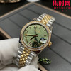 劳力士GS日志型系列 女款31mm 日志31系列 间金绿罗马钻圈 女士腕表 搭载改Cal.2236全自动机械机芯 商品缩略图4