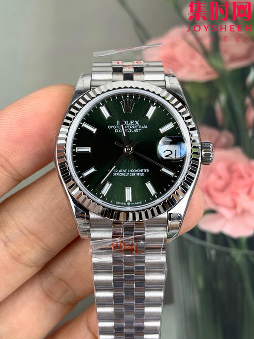 劳力士GS日志型系列 女款31mm 日志31系列 绿盘 薄荷绿 女士腕表 搭载改Cal.2236全自动机械机芯 商品图3