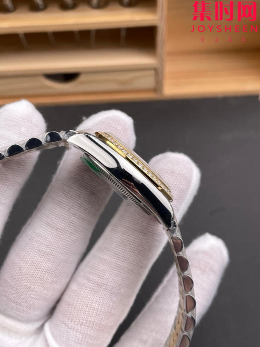 劳力士GS日志型系列 女款31mm 日志31系列 间金钻圈 女士腕表 搭载改Cal.2236全自动机械机芯 商品图5