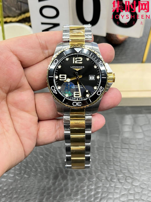 AF浪琴康卡斯43系列 康卡斯43mm 间金黑 男士腕表 潜入时光深海 探寻康卡斯潜水系列 商品图0