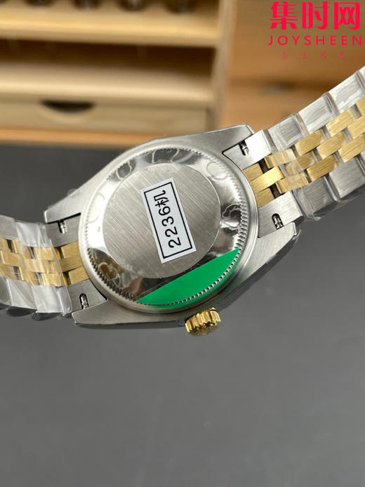 劳力士GS日志型系列 女款31mm 日志31系列 间金绿罗马钻圈 女士腕表 搭载改Cal.2236全自动机械机芯 商品图4