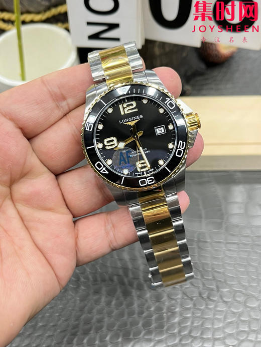AF浪琴康卡斯43系列 康卡斯43mm 间金黑 男士腕表 潜入时光深海 探寻康卡斯潜水系列 商品图2