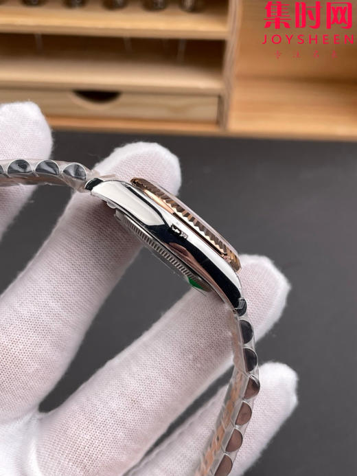劳力士GS日志型系列 女款31mm 日志31系列 间玫金咖啡钻面 女士腕表 搭载改Cal.2236全自动机械机芯 商品图4