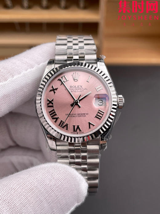 劳力士GS日志型系列 女款31mm 日志31系列 粉罗马 女士腕表 搭载改Cal.2236全自动机械机芯 商品图2