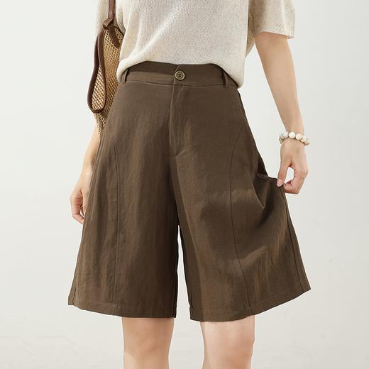 【LINEN 老钱风天丝亚麻五分裤】S-2XL，85-150斤可穿，臻选亚麻天丝材质，版型垂顺百搭，文艺老钱风拿捏！ 商品图7