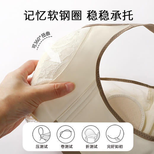 D2-【B-C杯】【性感纯欲蕾丝内衣】夏季薄款透气聚拢防下垂收副乳美背文胸罩  无琊锦瑟 /丝薄媚影 商品图2