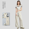 雪梵莱【夏季双色纱套装】柔软亲肤 高弹不勒 久洗不变形 不起球  透气舒适 版型利落视觉显瘦 高级感满满 休闲商务百搭！#L 商品缩略图3