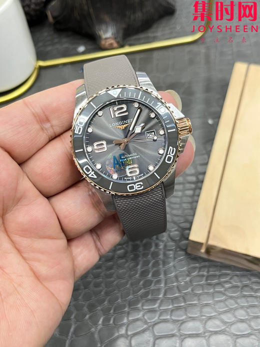 AF浪琴康卡斯43系列 康卡斯43mm 间金灰 男士腕表 潜入时光深海 探寻康卡斯潜水系列 商品图2