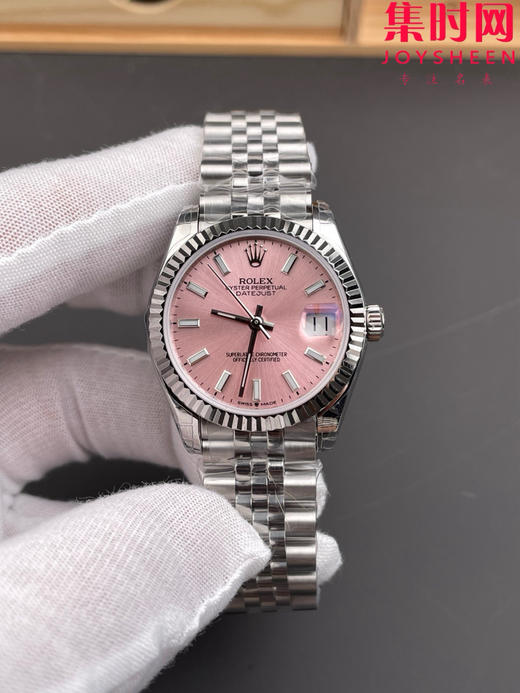 劳力士GS日志型系列 女款31mm 日志31系列 条丁粉盘 女士腕表 搭载改Cal.2236全自动机械机芯 商品图0