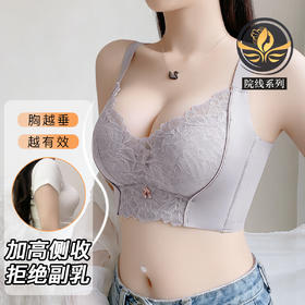 A4-【A-B杯】院线级塑胸调整型】含莫代尔桑蚕丝内衣女小胸聚拢强收副乳文胸   蔷薇幻境