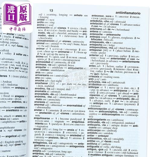 【中商原版】韦氏学生西班牙-英语词典 2024年第三版 Webster s Spanish English Dictionary for Students Merriam Webster 商品图4