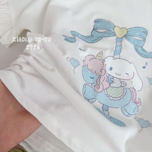 【冰感透气❗亲肤不闷】2026夏季女童冰感棉上衣薄短袖t恤裙裤套装卡通可爱 . xc★深秘心选 商品图3