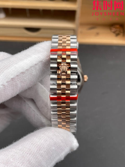 劳力士GS日志型系列 女款31mm 日志31系列 间玫金贝母钻面 女士腕表 搭载改Cal.2236全自动机械机芯 商品图7