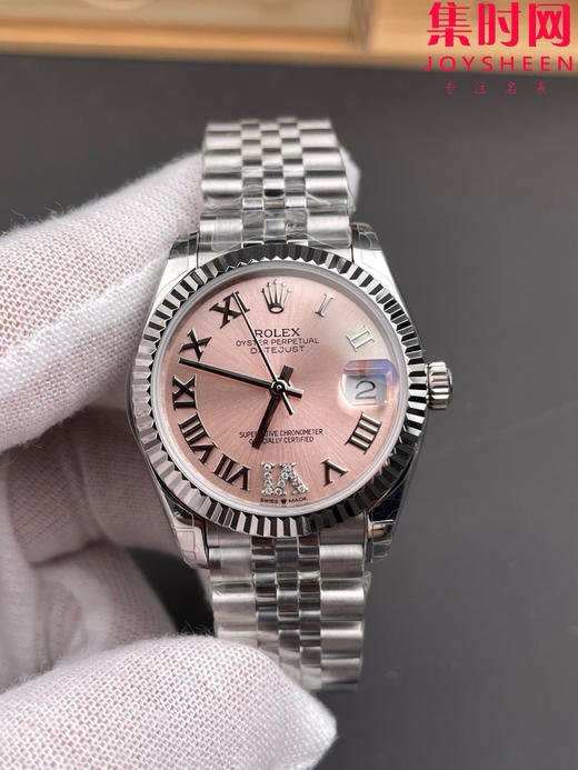 劳力士GS日志型系列 女款31mm 日志31系列 粉罗马 女士腕表 搭载改Cal.2236全自动机械机芯 商品图2