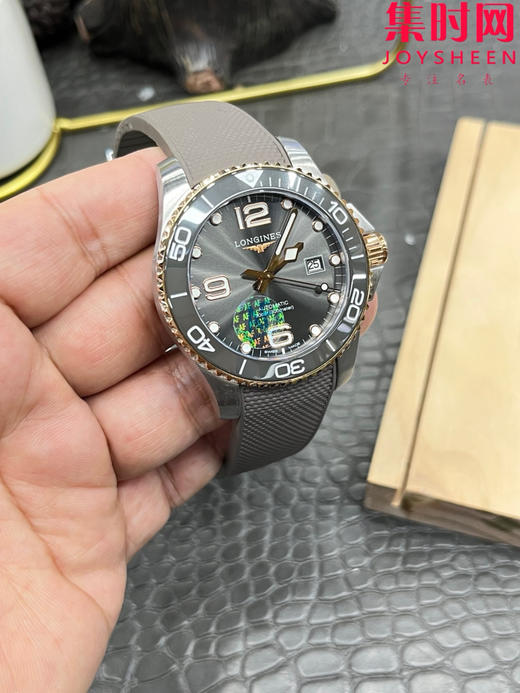 AF浪琴康卡斯43系列 康卡斯43mm 间金灰 男士腕表 潜入时光深海 探寻康卡斯潜水系列 商品图3