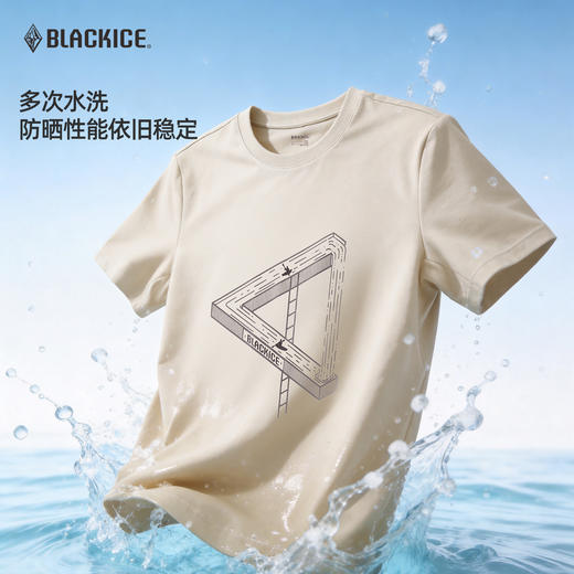 黑冰户外登山徒步男吸湿速干衣抑菌t恤男轻薄透气防晒短袖男1517 商品图4