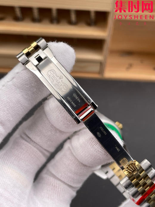 劳力士GS日志型系列 女款31mm 日志31系列 间金绿罗马钻圈 女士腕表 搭载改Cal.2236全自动机械机芯 商品图6