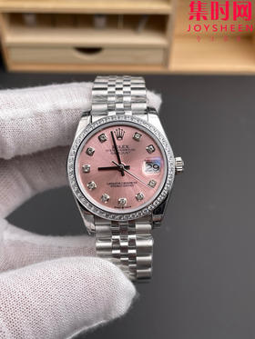 劳力士GS日志型系列 女款31mm 日志31系列 粉盘钻面 钻圈款 女士腕表 搭载改Cal.2236全自动机械机芯