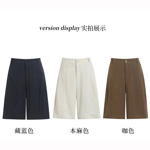 【LINEN 老钱风天丝亚麻五分裤】S-2XL，85-150斤可穿，臻选亚麻天丝材质，版型垂顺百搭，文艺老钱风拿捏！ 商品图8