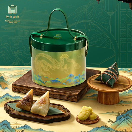 端午送礼！好吃又有面！故宫观唐 紫宫玺粽粽子礼盒/艾香龙韵粽子礼盒/粽香千里粽子礼盒/千里江山粽子礼盒/宫禧粽香粽子礼盒 简单蒸煮 即享美味 商品图3