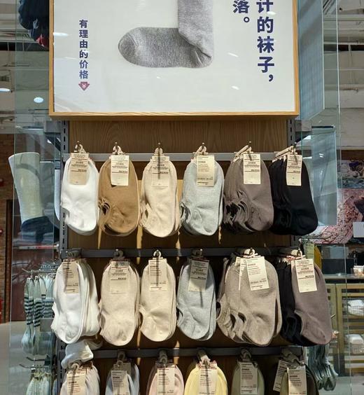 夏季薄款 日系无骨男女士浅口情侣纯棉船袜（10双装） 商品图1