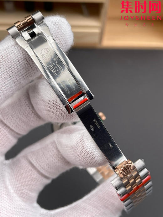 劳力士GS日志型系列 女款31mm 日志31系列 间玫金咖啡罗马 女士腕表 搭载改Cal.2236全自动机械机芯 商品图6