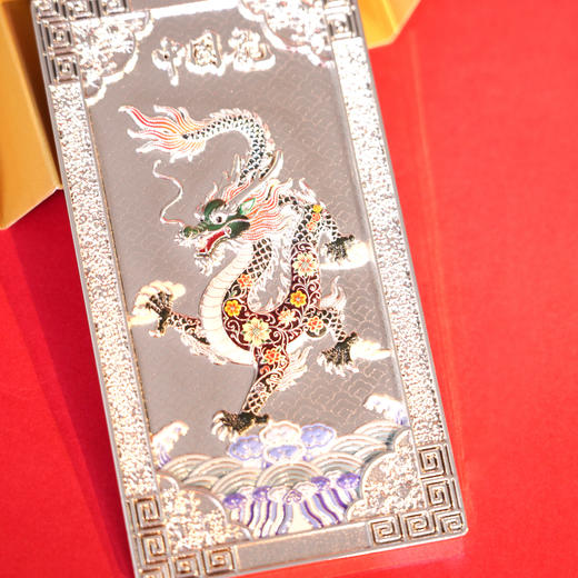 中国·香港黄金 珐琅彩中国龙金银砖 丁明鸿大师传世作品 国潮贵金属文创 商品图6