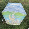 【油画伞】五折迷你防晒伞 晴雨两用 时尚金胶/经典黑胶 折叠防紫外线UPF50+ 小巧便携 商品缩略图0