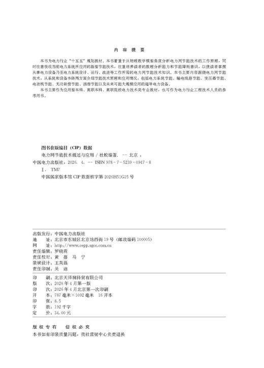 电力网节能技术概述与应用 商品图3