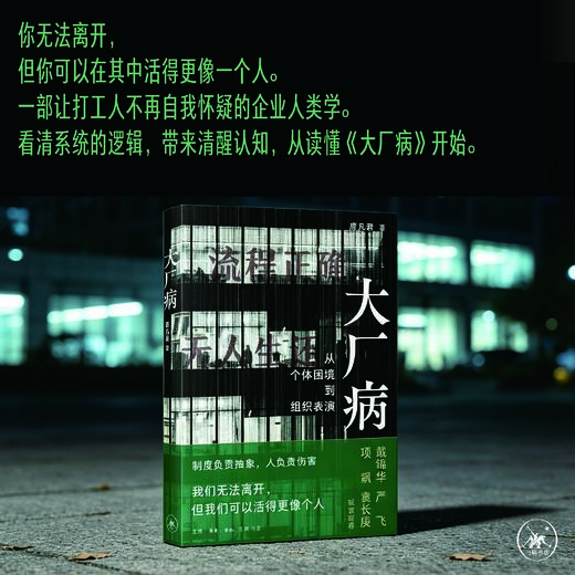 【6月1日现货】大厂病：从个体困境到组织表演 商品图0